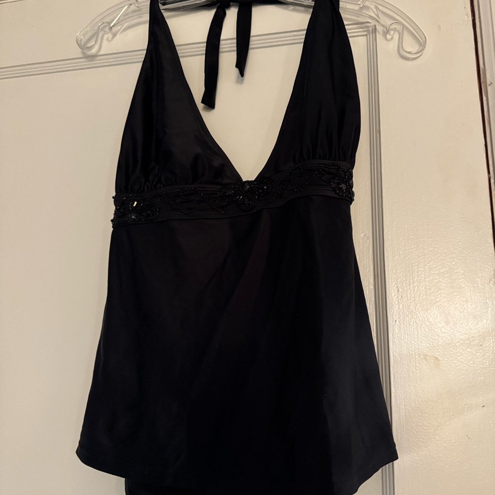 Black Tankini Top